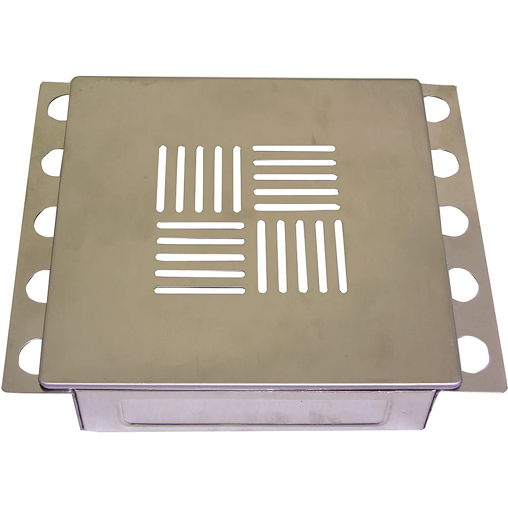VENTILLUKE BØRSTET STÅL 20X20CM N°3 v:6279628