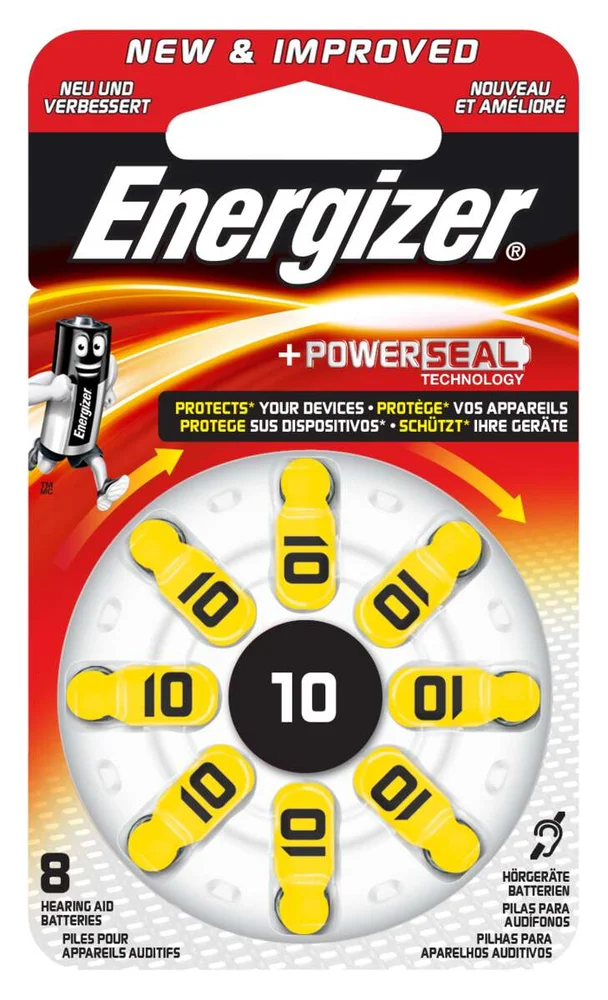 Energizer® høreapparatsbatterier 10 v:8786959