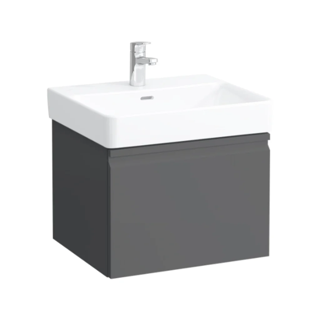 LAUFEN PRO S SERVANTSKAP 52 CM 1 SKUFF GRAFITTGRÅ v:4529544