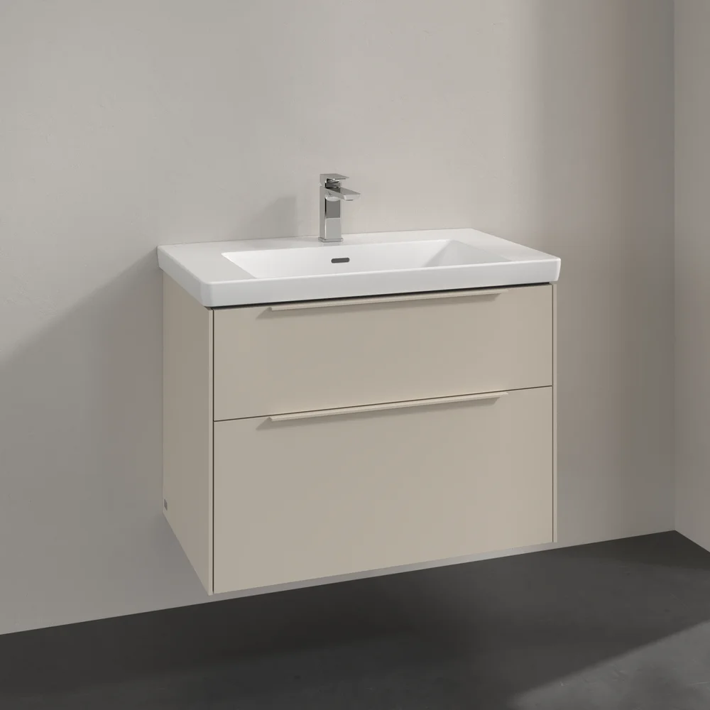 V&B SUBWAY 3.0 SERVANTSKAP 77X57 CASHMERE GREY HÅNDTAK I MØBELETS FARGE v:1891002