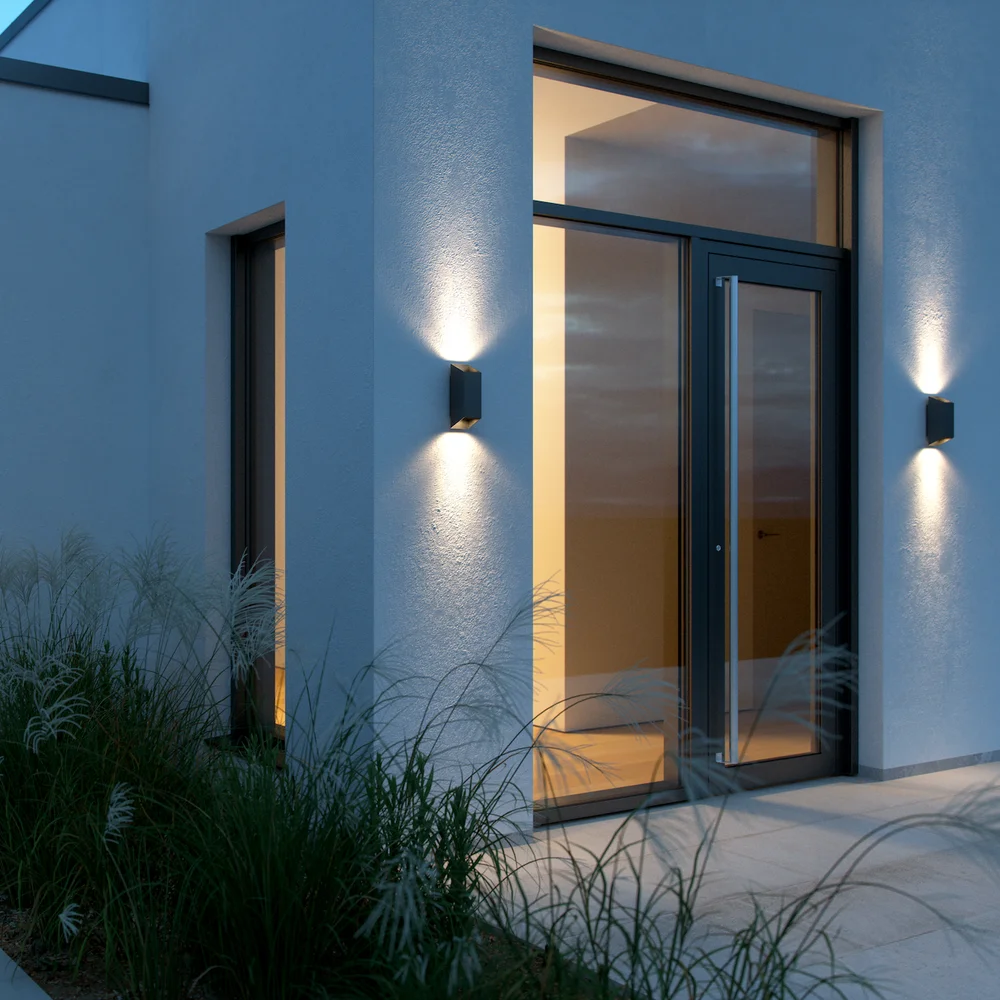 NORDLUX NICO SQUARE 22 VEGGLAMPE GU10 SORT v:3216472