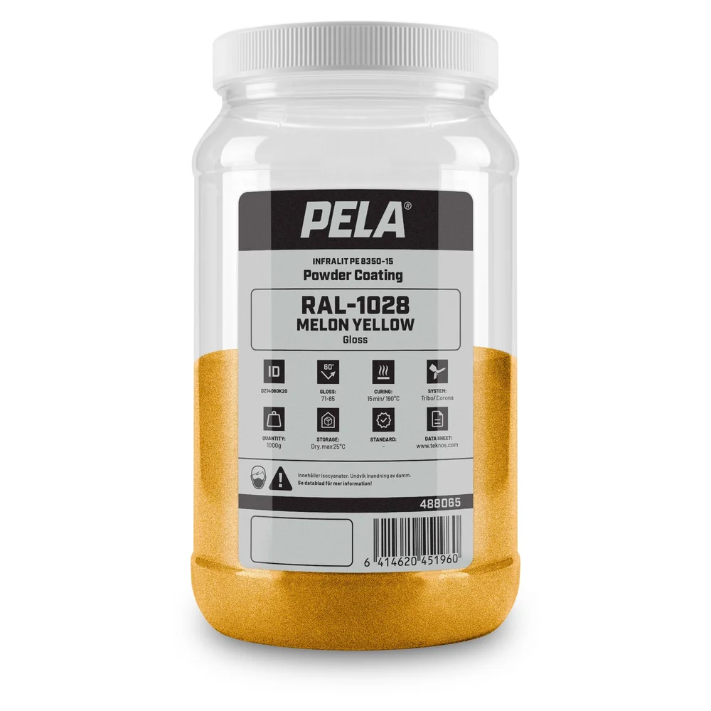Pulverlakkfarge melongul, 1 kg v:3496077