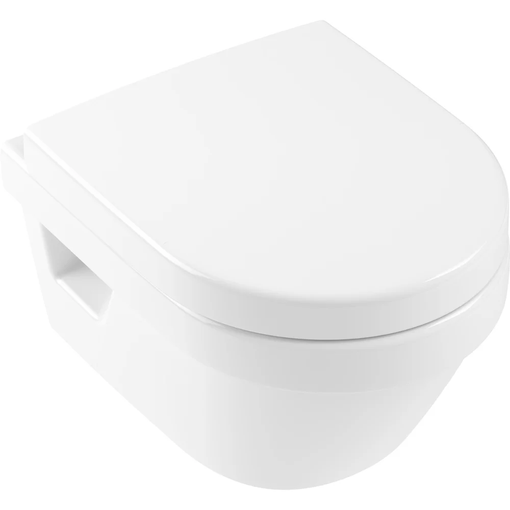 VILLEROY & BOCH ARCHITECTURA OMNIA VEGGSKÅL M/SETE & ÅPEN SPYLEKANT, HVIT ALPIN v:2089064