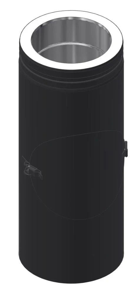 Feielukerør 455mm ø150 sort pms50 helisolert v:7084366