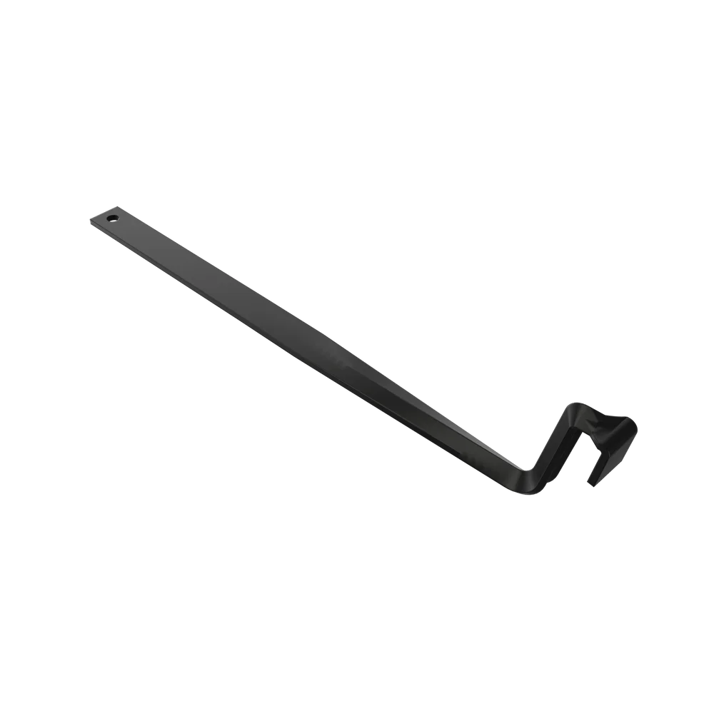Overligger til takrenne 100 mm lang sort v:2313878