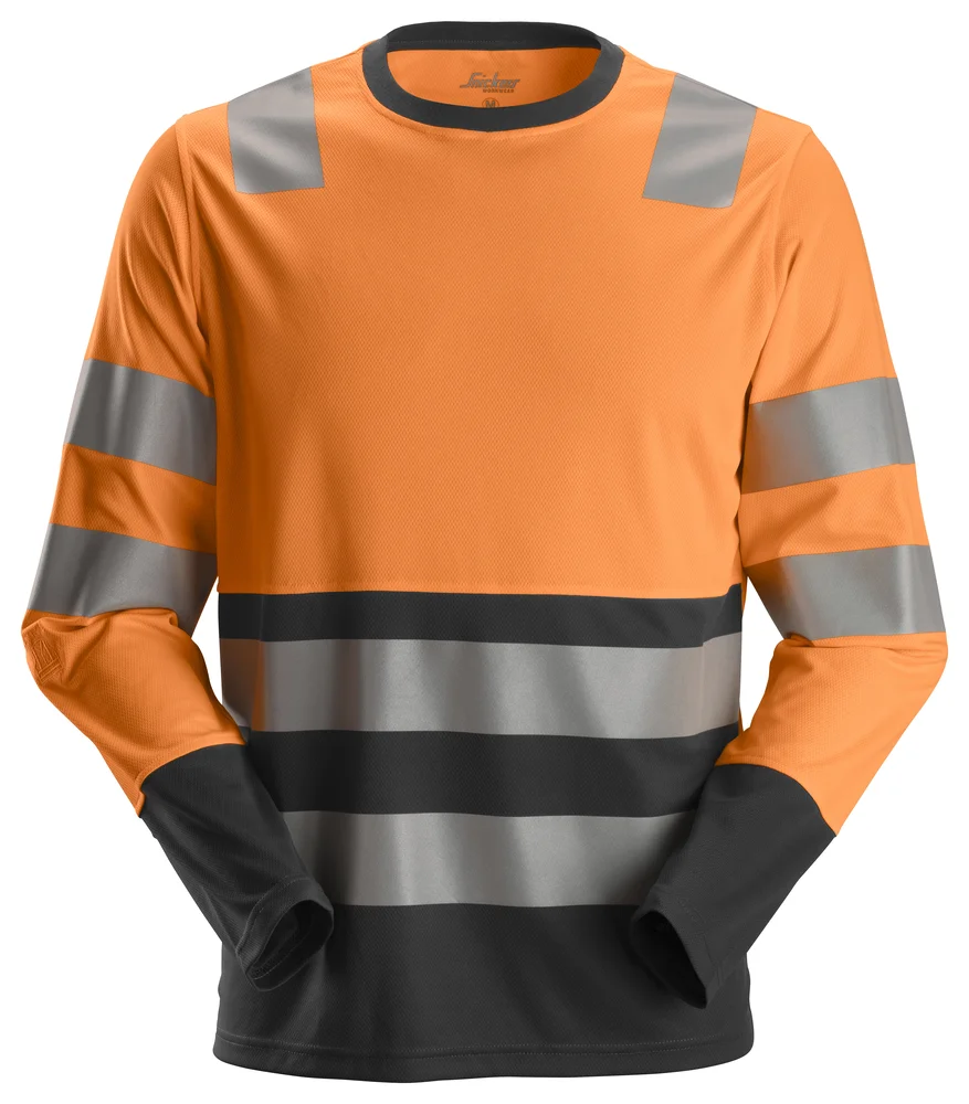 Arbeidstrøye high-vis oransje/sort str XS v:9075873