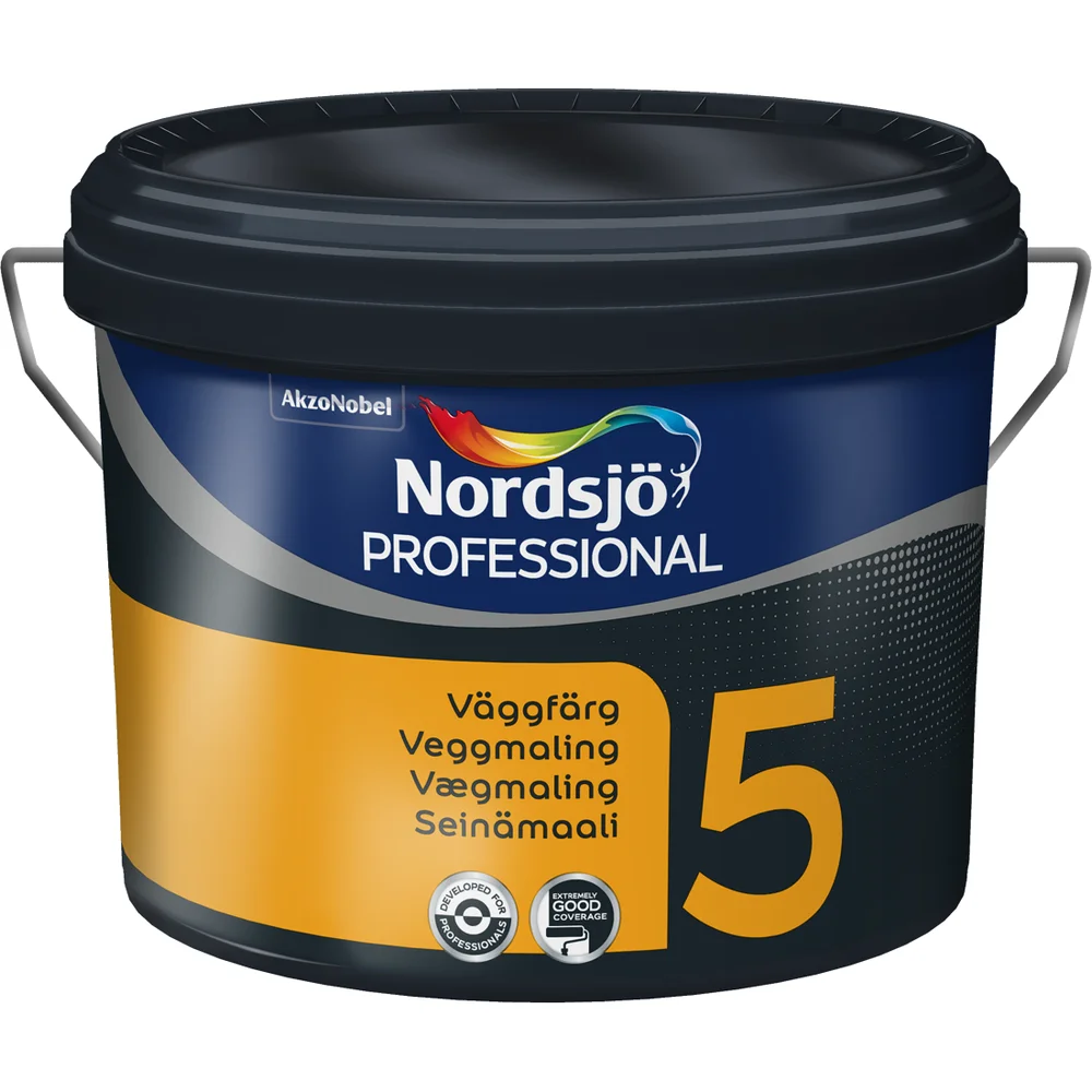 NORDSJØ PROFESSIONAL 5 VEGGMALING BW 10 L v:7566777 NORDSJØ PROFESSIONAL 5 VEGGMALING BW 10 L v:7566777
