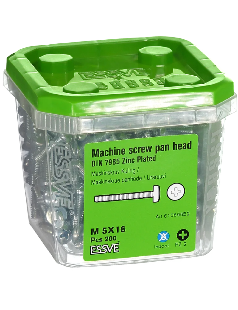 Maskinskrue ph hg m5x16 fzb-200 panhode helgjenget blankforsinket v:2623498 Maskinskrue ph hg m5x16 fzb-200 panhode helgjenget blankforsinket v:2623498