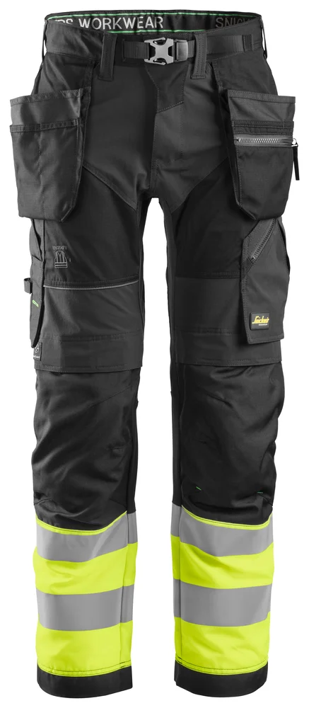 Arbeidsbukse high-vis sort/gul str 148 v:8000737 Arbeidsbukse high-vis sort/gul str 148 v:8000737