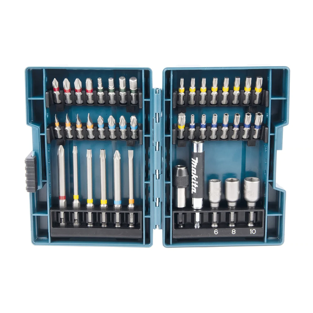 Makita Bitssett B-55697, fargekodet, 25/75 mm, 43 deler v:1324457