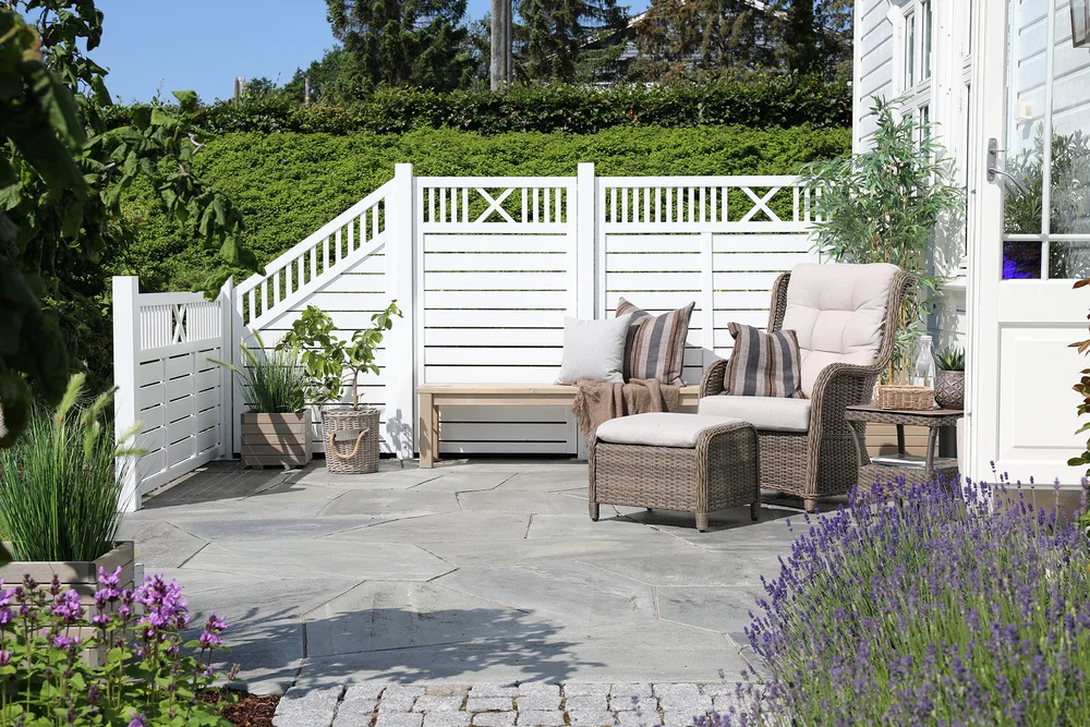 Levegg Lillesand 90×180 cm hvitmalt v:4672205