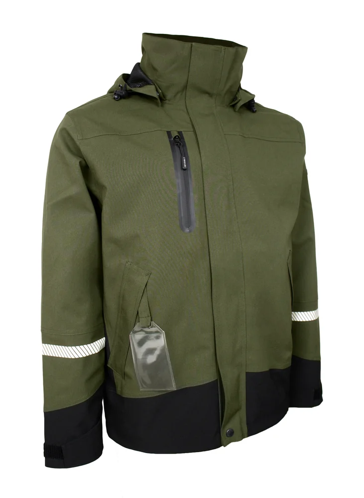 Lyngsøe skalljakke stretch sort/grønn Xs v:3255837 Lyngsøe skalljakke stretch sort/grønn Xs v:3255837