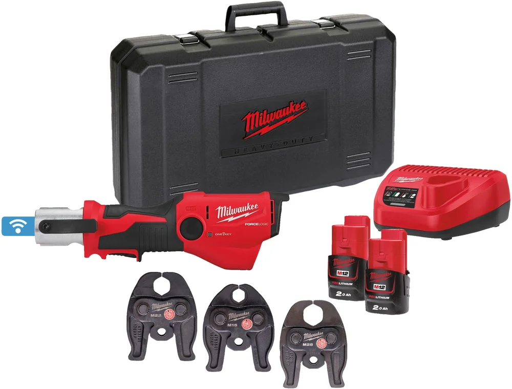 MILWAUKEE PRESSVERKTØY M12 ONEHPT-202C U-SET v:2419984 MILWAUKEE PRESSVERKTØY M12 ONEHPT-202C U-SET v:2419984