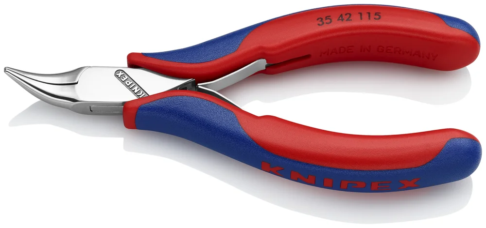 Elektronikktang 35 42 115 sb bøyd 45° 115mm rund knipex v:5512977