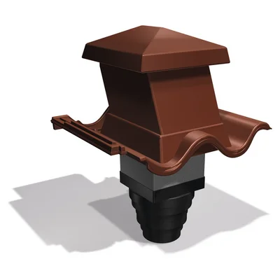 VENT.HETTE TVILLING TEGLRØD v:8226444 VENT.HETTE TVILLING TEGLRØD v:8226444