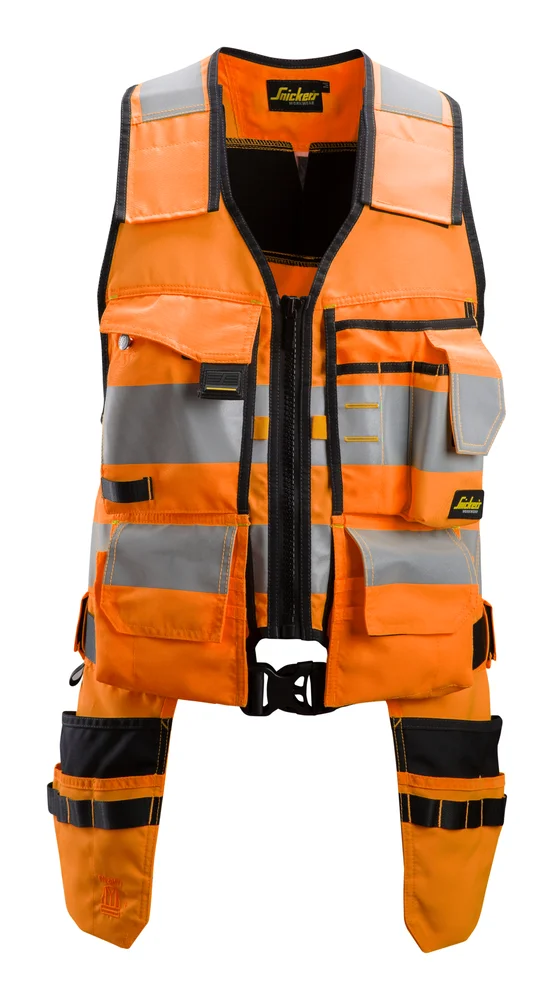 Håndverksvest 4230 AllroundWork kl.1 HiVis oransje/sort L v:2653890