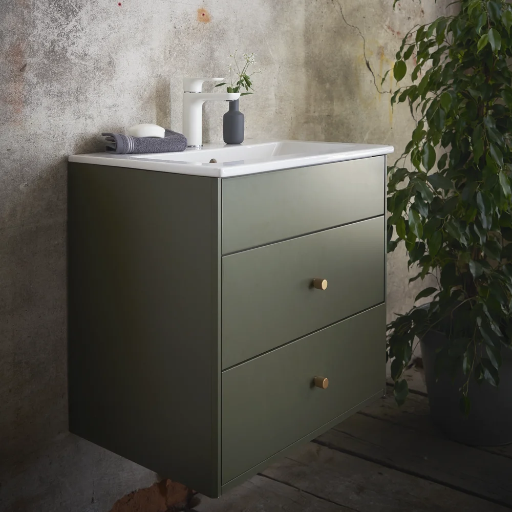 GUSTAVSBERG GRAPHIC BADEROMSMØBEL 60 CM GRØNN M/SERVANT v:5572308