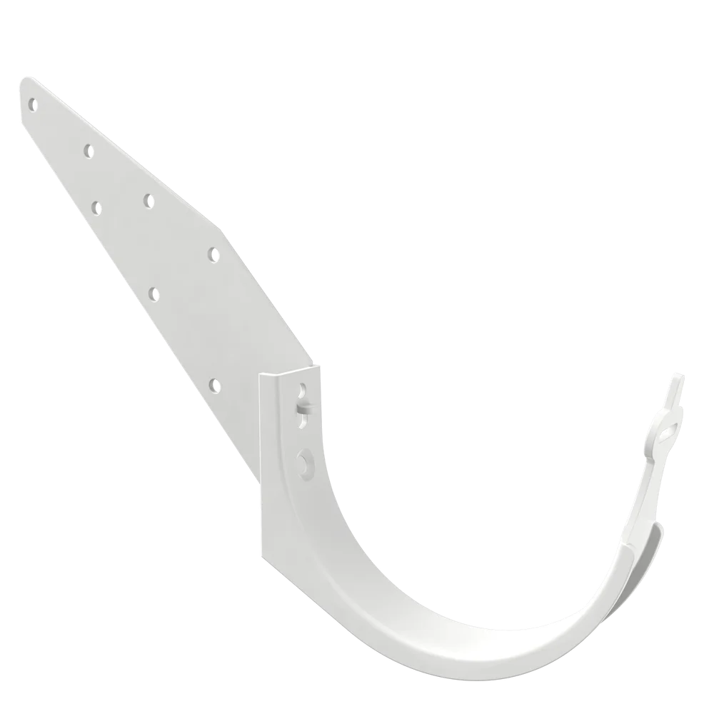 Krok til takrenne T120 mm kombi med sidefeste hvit v:6132015