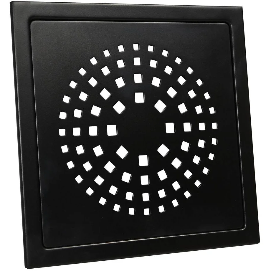 DESIGN SLUKRIST CORAL 20X20 CM SORT MATT STÅL v:8125577