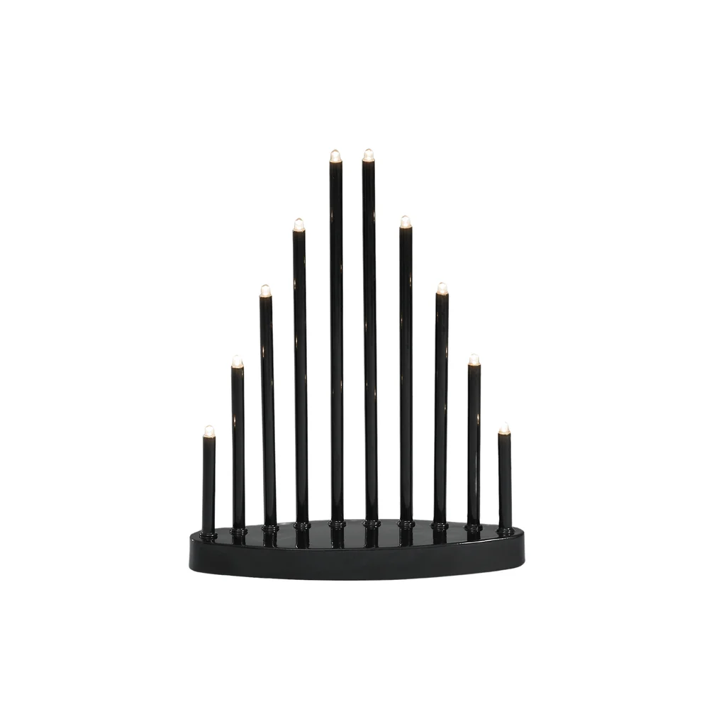 Konstsmide Elljusstake svart, 10 lys, LED v:7634078 Konstsmide Elljusstake svart, 10 lys, LED v:7634078