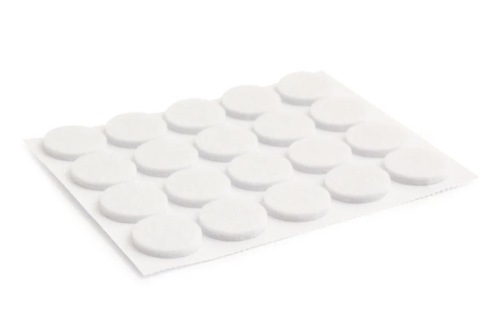 Gulvbeskytter filt Ø17 mm 20 stk hvit v:2226221 Gulvbeskytter filt Ø17 mm 20 stk hvit v:2226221