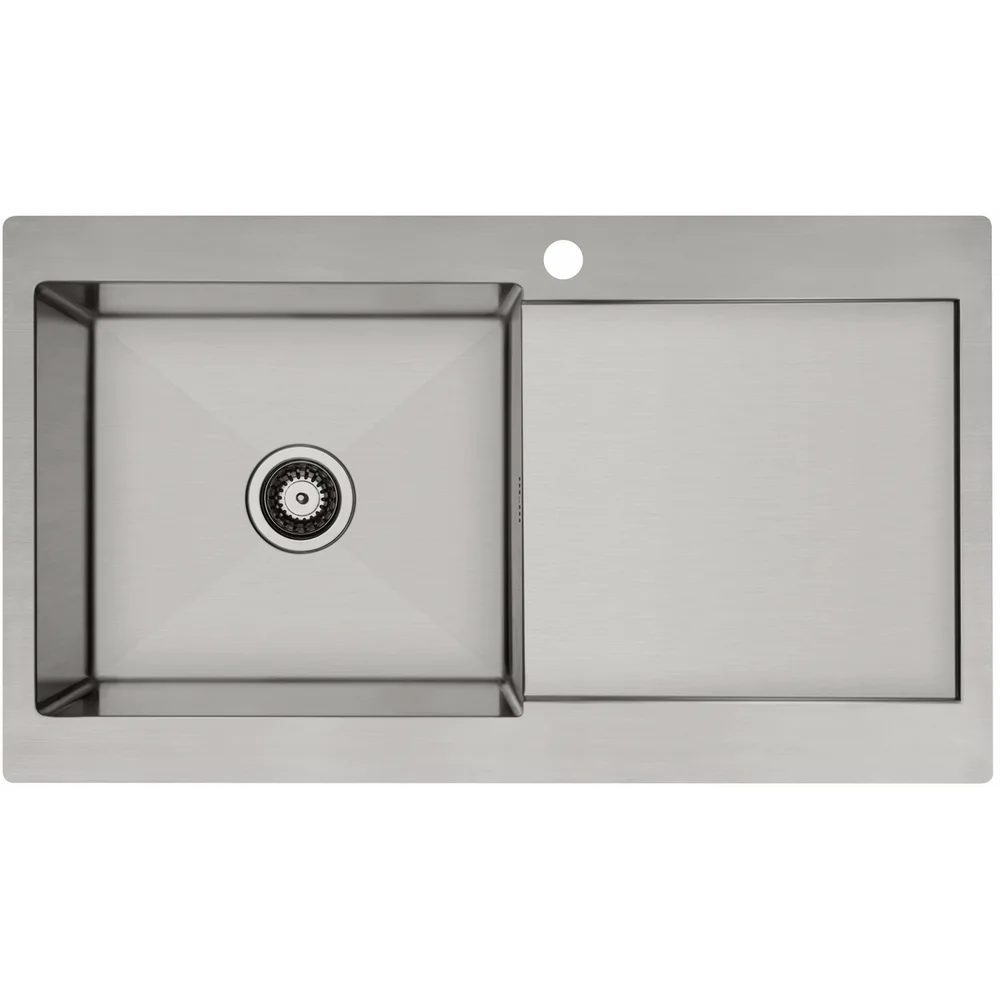 LAVABO KUBUS 90 L SOFT KJØKKENVASK RUSTFRITT STÅL v:3249719