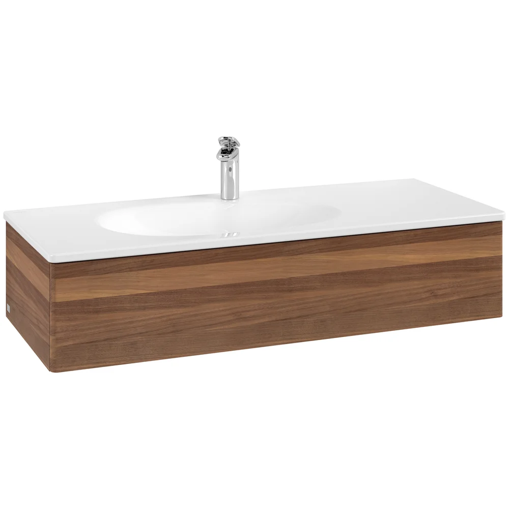 V&B ANTAO SERVANTSKAP 1 SKUFF GLATT 1188X256X493 VENSTRE VALNØTT v:1510445