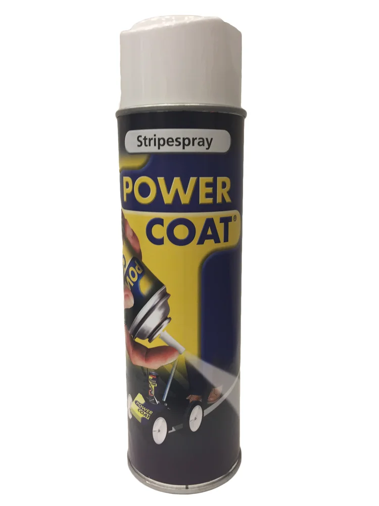 Stripespray hvit 500 ml power coat ral 9003 v:1585918 Stripespray hvit 500 ml power coat ral 9003 v:1585918