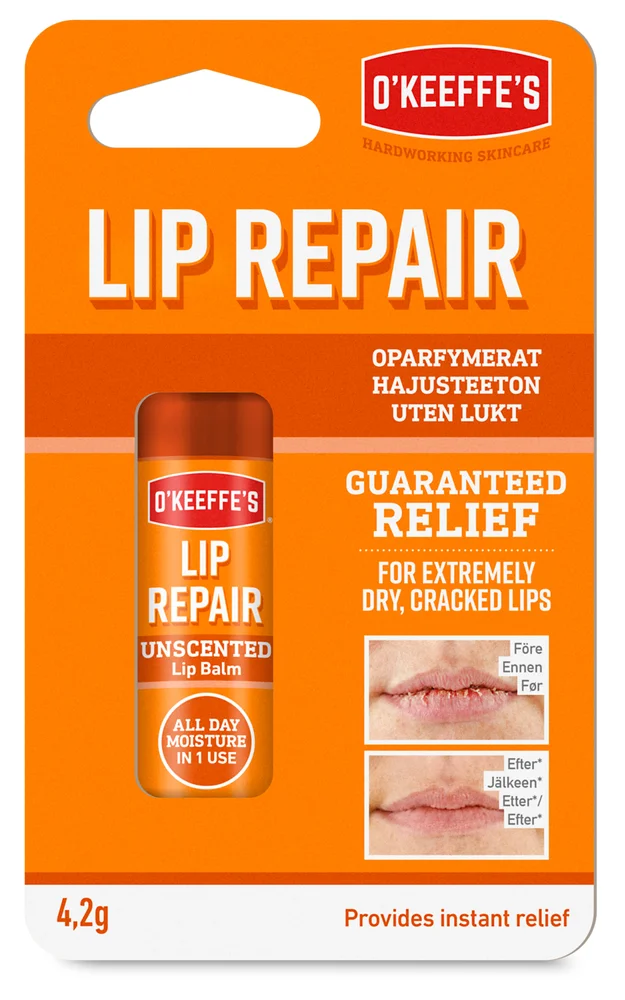 Leppepomade lip repair unscented 4,2 gram v:1428122