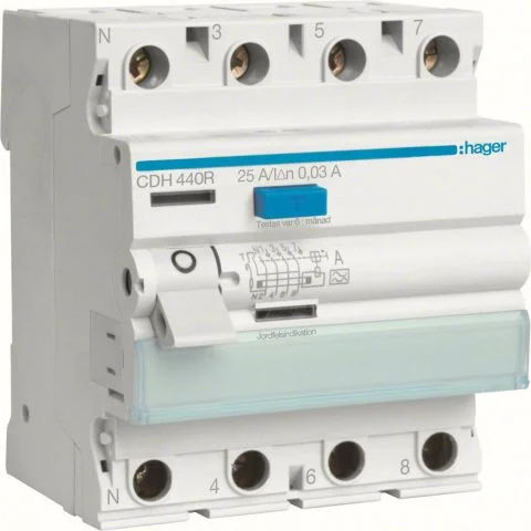 CDH440R Hager Jordfeilbryter 3027745 CDH440R Hager Jordfeilbryter 3027745