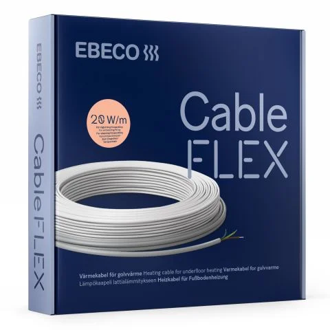 Cableflex 20 Ebeco Gulvvarmekabel 3131116 Cableflex 20 Ebeco Gulvvarmekabel 3131116