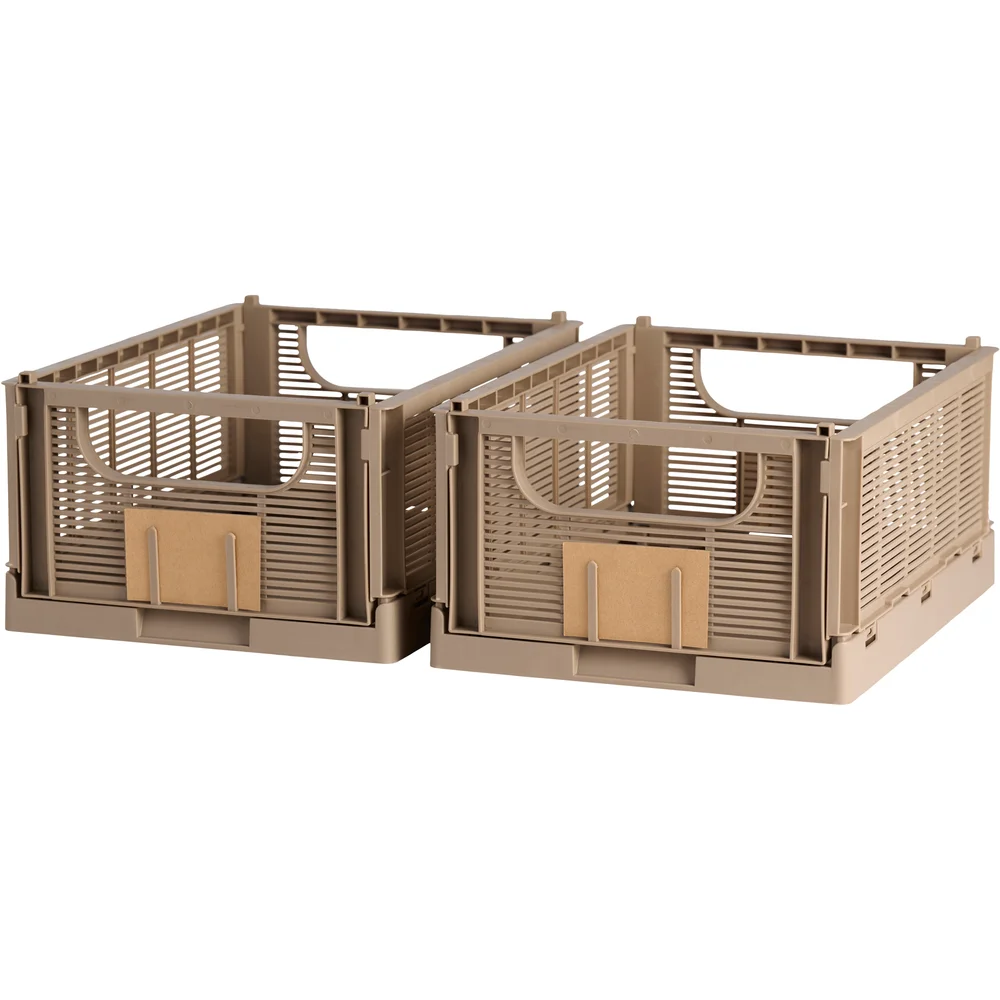 DAY SAMMENLEGGBAR KASSE 2STK 33X24.5X15CM BRUN v:5149220 DAY SAMMENLEGGBAR KASSE 2STK 33X24.5X15CM BRUN v:5149220