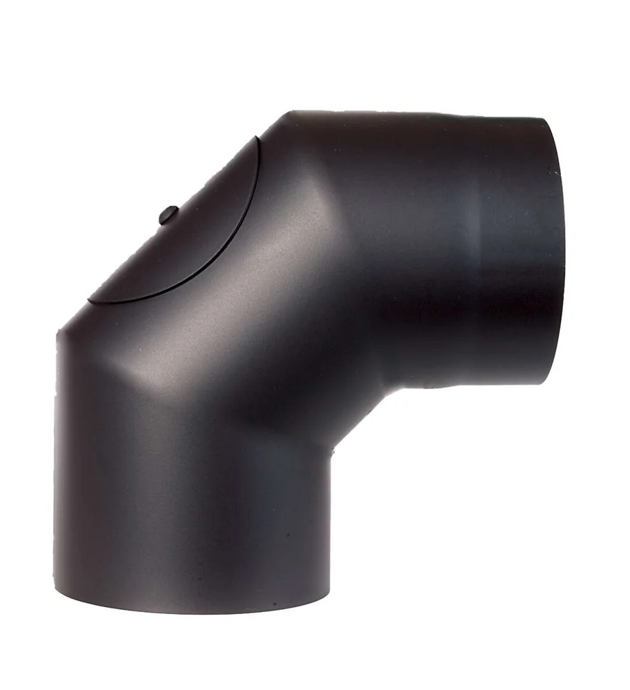 Tolmer røkrør 3-delt bend Ø125x90° med luke v:8655239