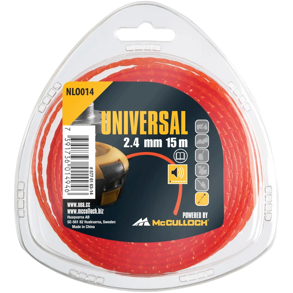 TRIMMERTRÅD 2,4MM 15M LOW NOISE v:8115057 TRIMMERTRÅD 2,4MM 15M LOW NOISE v:8115057