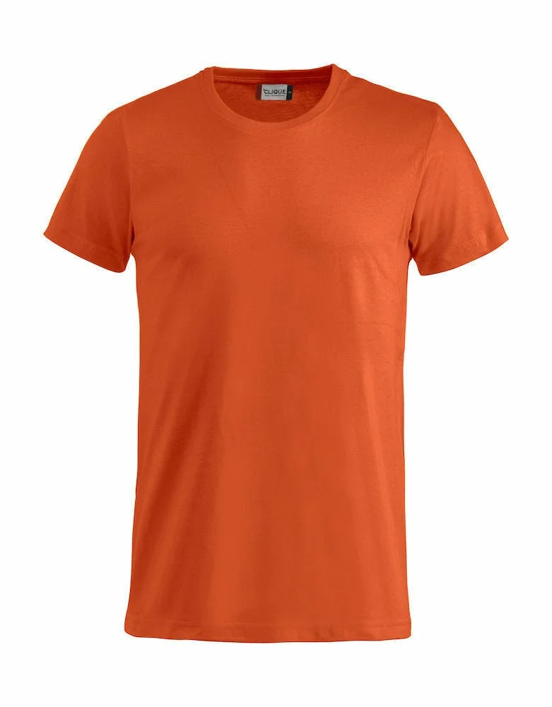 CLIQUE BASIC T-SHIRT TEXAS ORANGE v:4207794