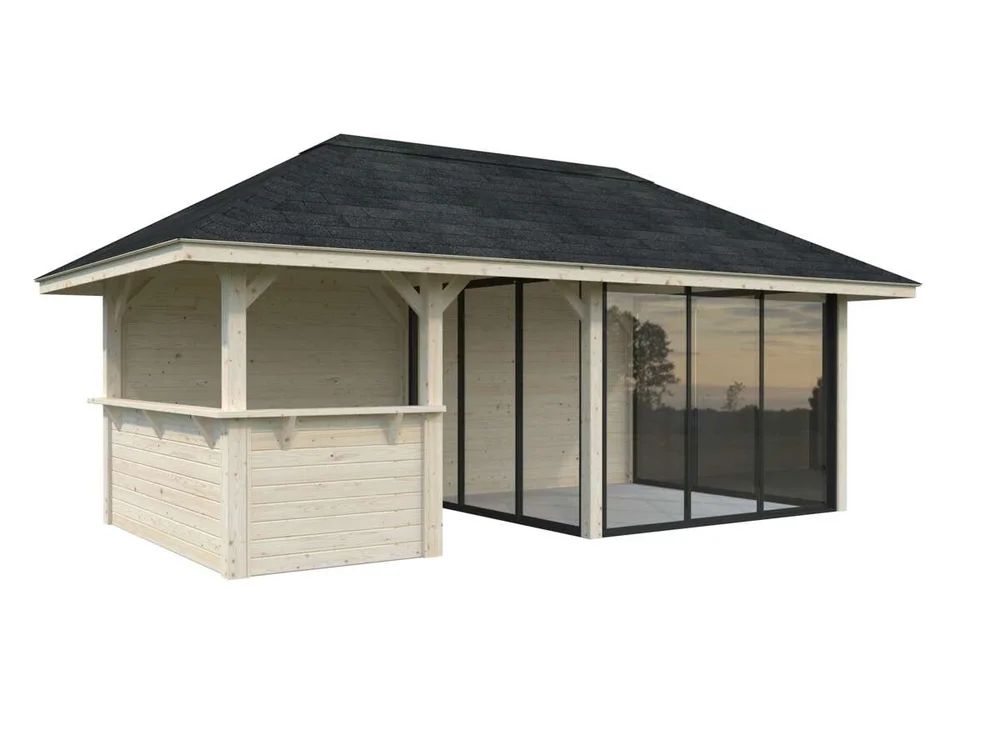 Palmako Bianca 208 hagestue 16,6 m² Slide v:5765810