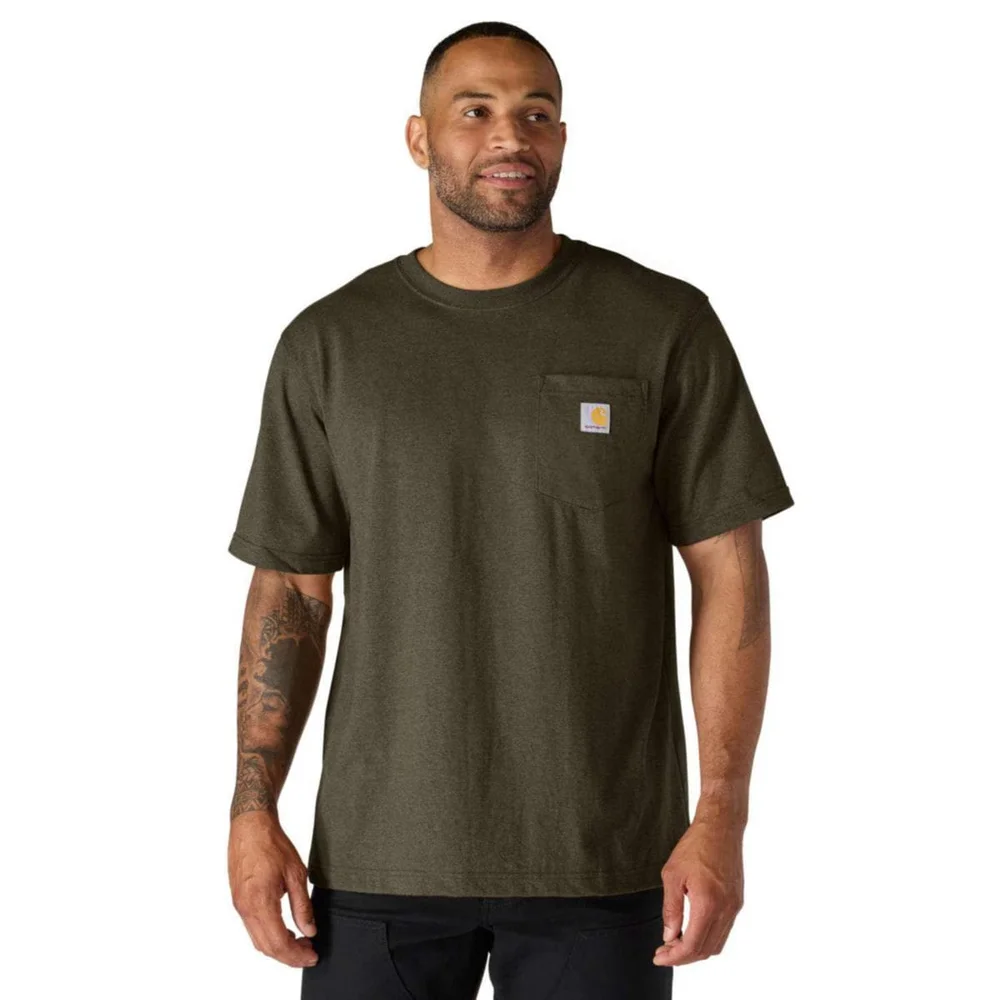 Carhartt T-skjorte, Pocket, Mørk brun v:1164109 Carhartt T-skjorte, Pocket, Mørk brun v:1164109