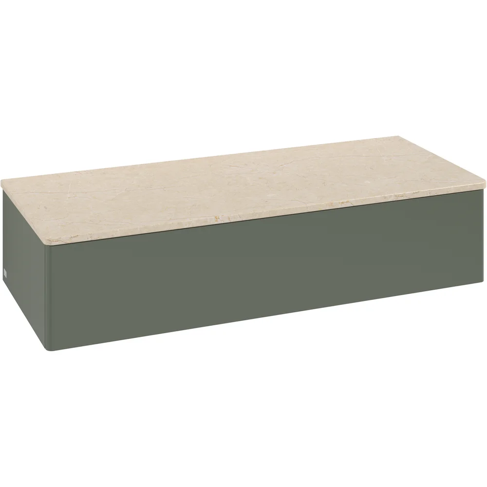 V&B ANTAO SIDESKAP 1 SKUFF GLATT 1200X268X500 M/LYS GRØNN/CRÉME v:9781917