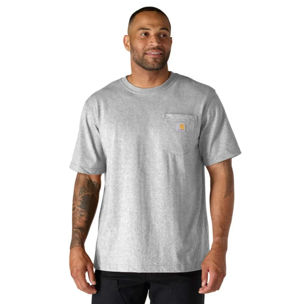 Carhartt T-skjorte, Pocket, Heather/Grå v:4579103 Carhartt T-skjorte, Pocket, Heather/Grå v:4579103