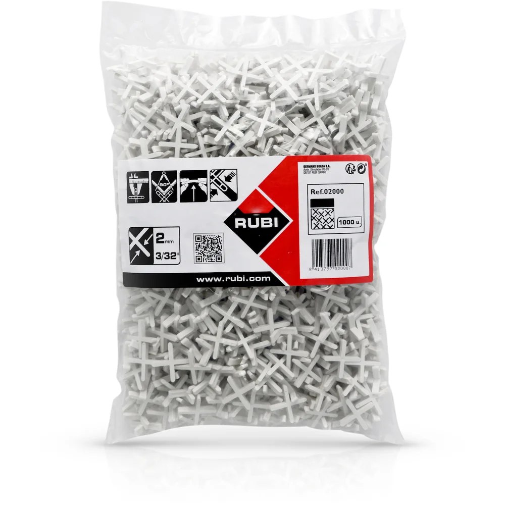 RUBI FLISEKRYSS 2MM 1000 STK. v:6397568 RUBI FLISEKRYSS 2MM 1000 STK. v:6397568