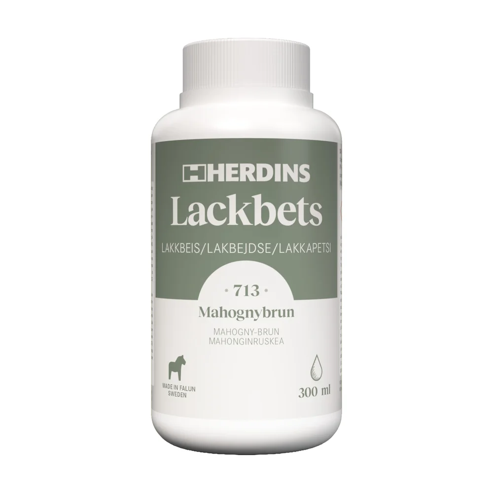 Herdins Lakkbeis, 713 mahognibrun, 300 ml v:6032814