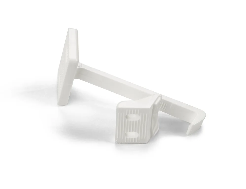 Skap/skuffelås 5002 plast hvit sb pk 3 stk v:8884691
