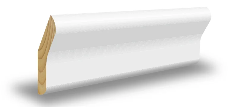 Taklist furu skrå hvit bomull S0502-Y 15x45x4400 mm v:9223699