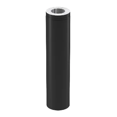 Rørlengde helisolert uten tilluft Ø200 500 mm sort v:2456702