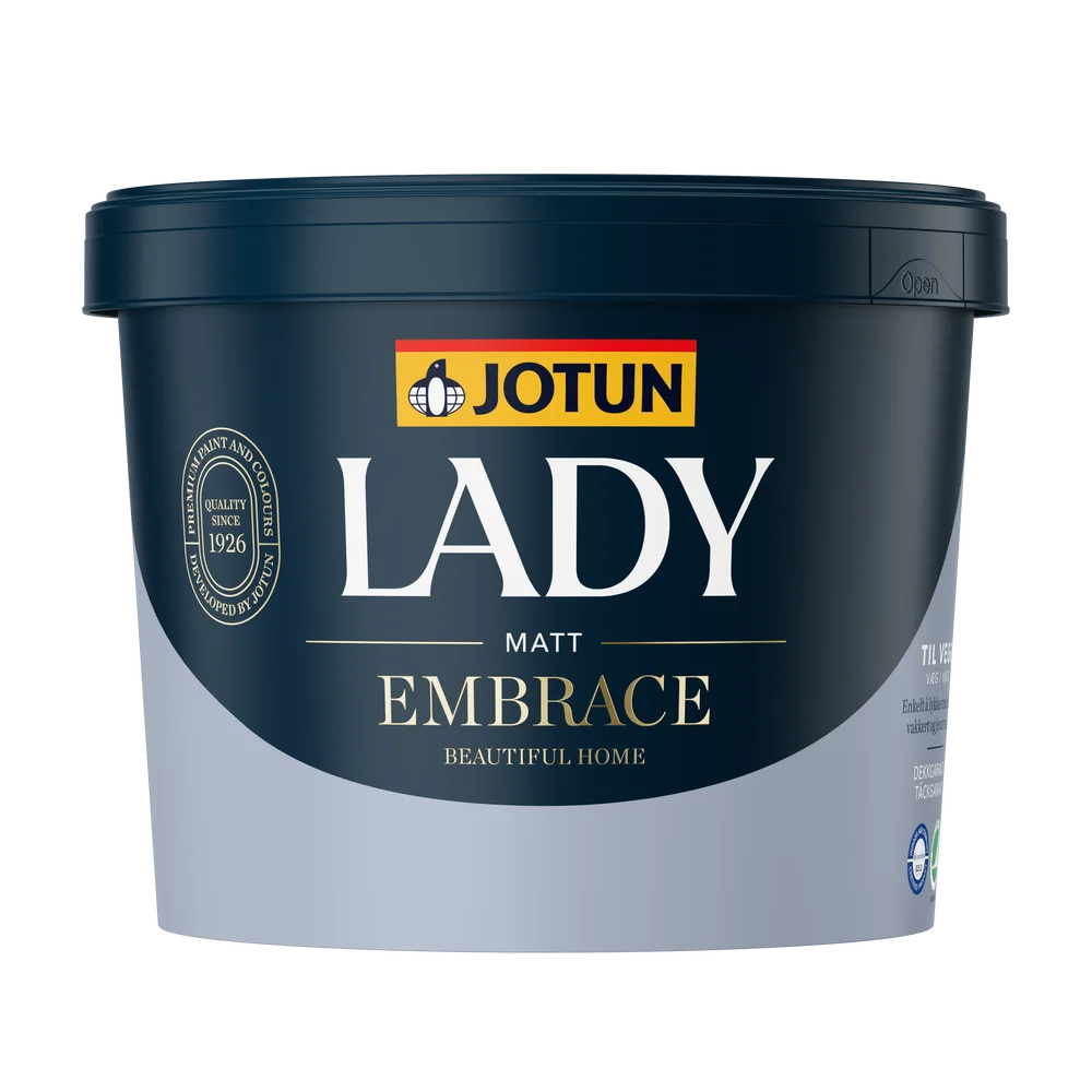 LADY Embrace matt veggmaling B-base 2,7 l fra Jotun v:1019536