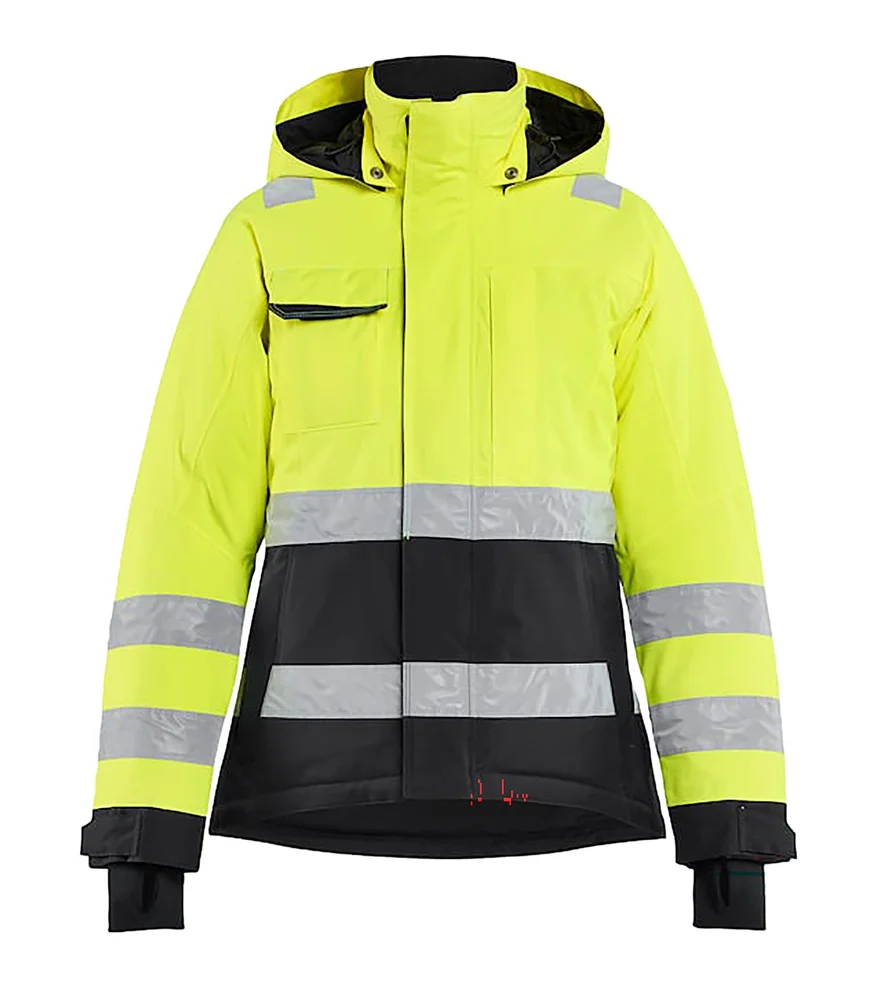 VINTERJAKKE VARSEL 4872 DAME GUL/SVART v:9900525