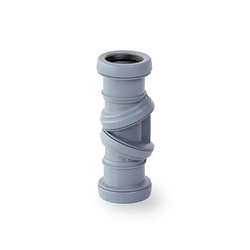 JOTIFLEX 40MM BEND 0-90° DOBBELMUFFE GRÅ v:5455564