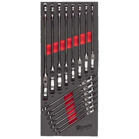 4932479829 Steel Storage Milwaukee Skrallenøkkelsett 3095333 4932479829 Steel Storage Milwaukee Skrallenøkkelsett 3095333