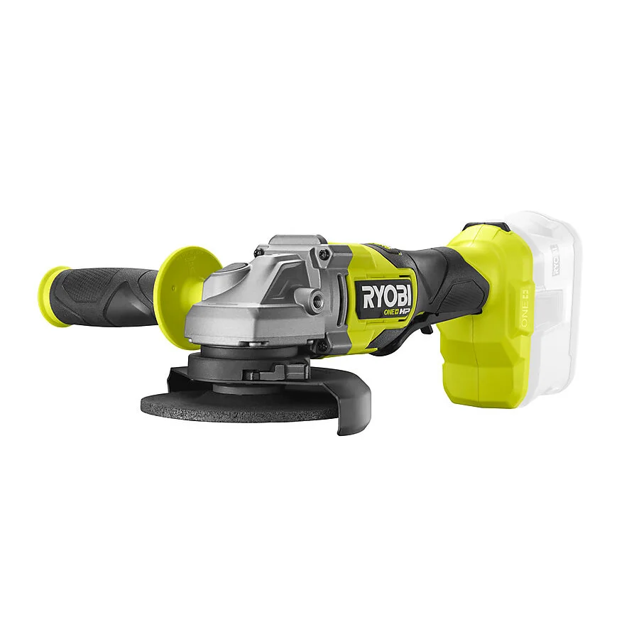Ryobi One+ HP vinkelsliper RAG18X-0 18 V med børsteløs motor og 125 mm skiver v:4776043 Ryobi One+ HP vinkelsliper RAG18X-0 18 V med børsteløs motor og 125 mm skiver v:4776043
