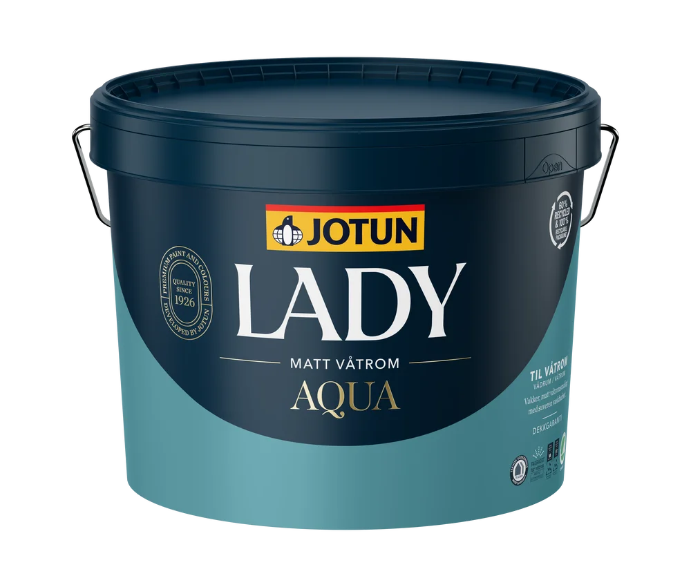 Jotun LADY Aqua matt b-base base 9 l – våtromsmaling v:7694404